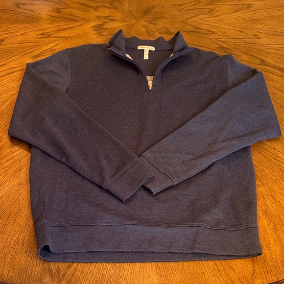 Peter Millar Other - Peter Millar Dark Blue Zip-Up Sweater